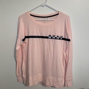 light pink DKNY long sleeve tee